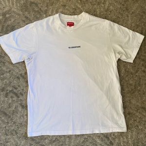 Men’s Medium Supreme white T-shirt